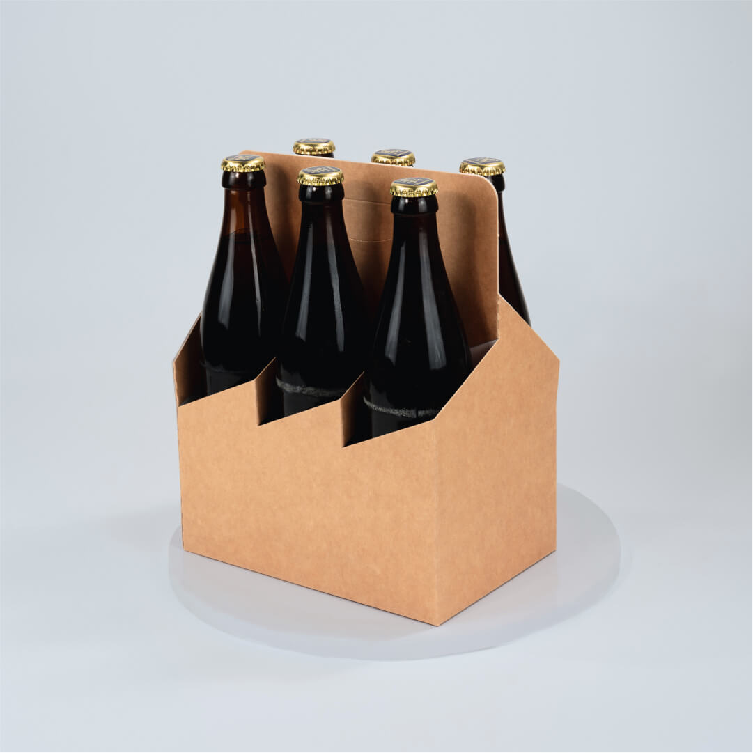 6er Flaschenträger aus Pappe für 0,5 Liter NRW Flaschen & Dosen, Stand