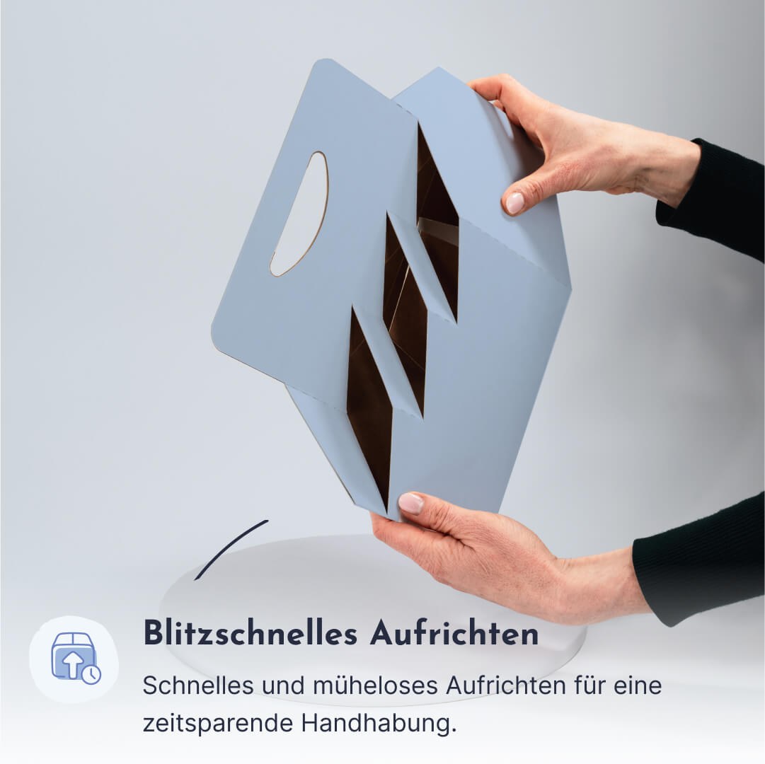 6er Flaschenträger aus Pappe für 0,33 Liter Longneck Flaschen & Dosen, Standard mit Motiv