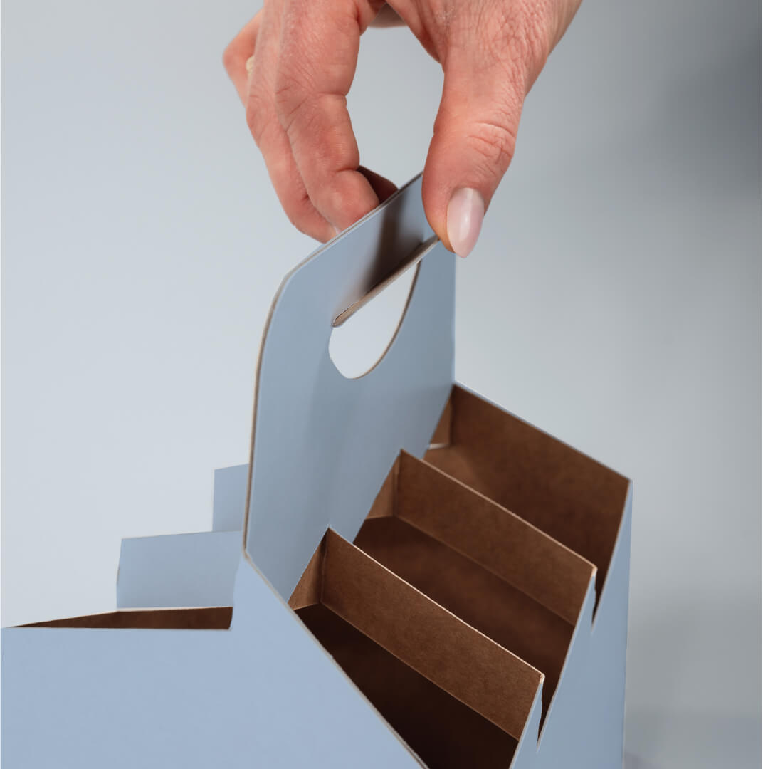 6er Flaschenträger aus Pappe für 0,33 Liter Longneck Flaschen & Dosen, Standard mit Motiv