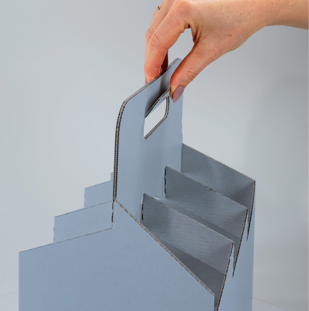 Produktmuster 6er Weinträger aus Pappe