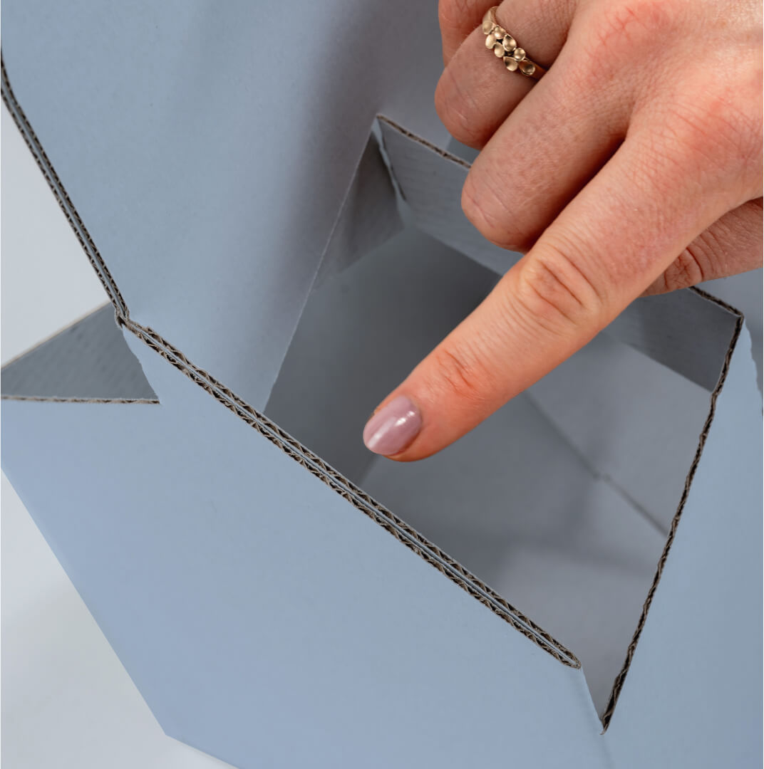 Produktmuster 6er Weinträger aus Pappe