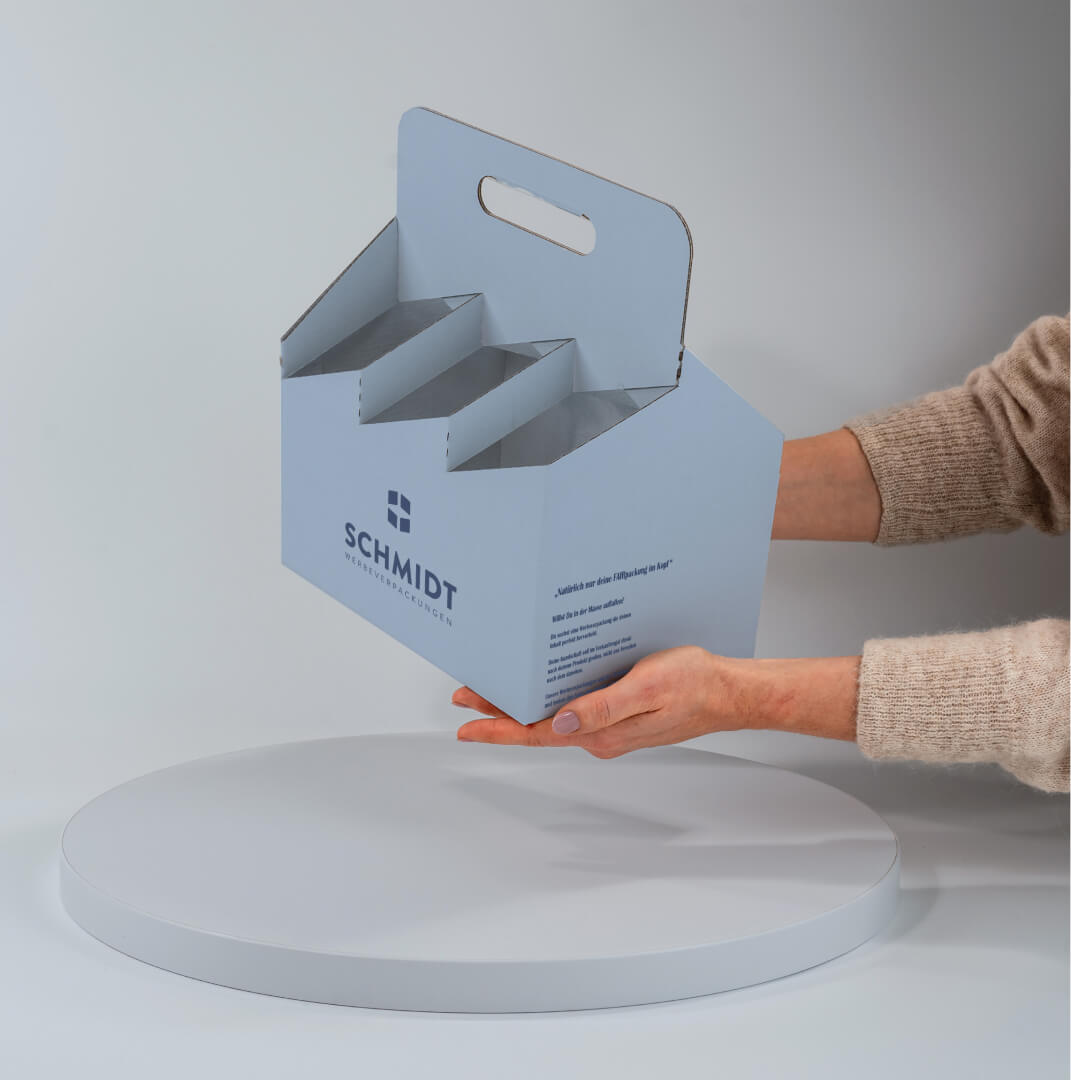 Produktmuster 6er Weinträger aus Pappe