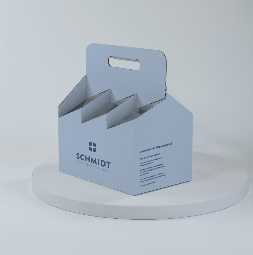 Produktmuster 6er Weinträger aus Pappe