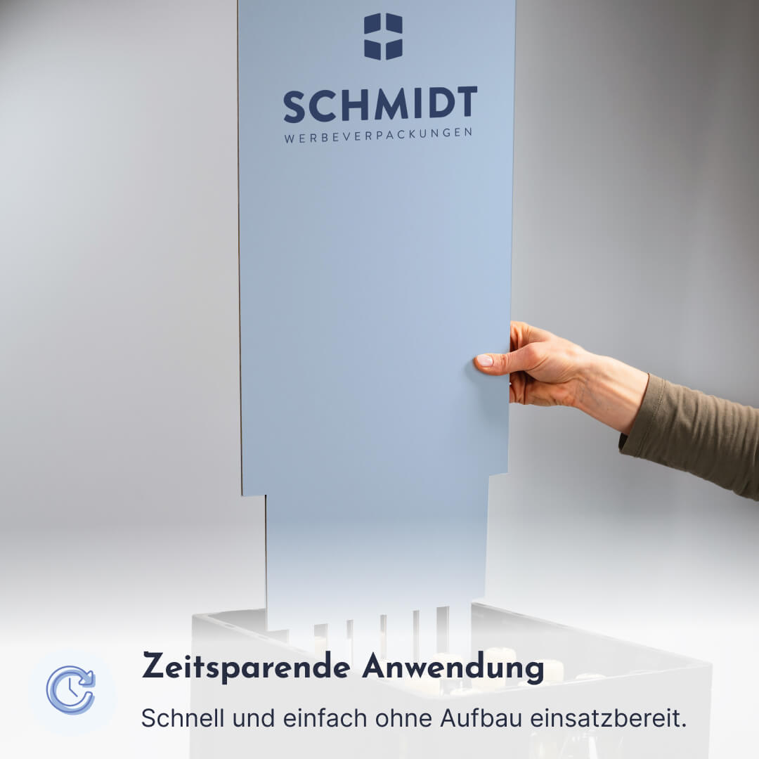 Produktmuster Kastenstecker aus Pappe