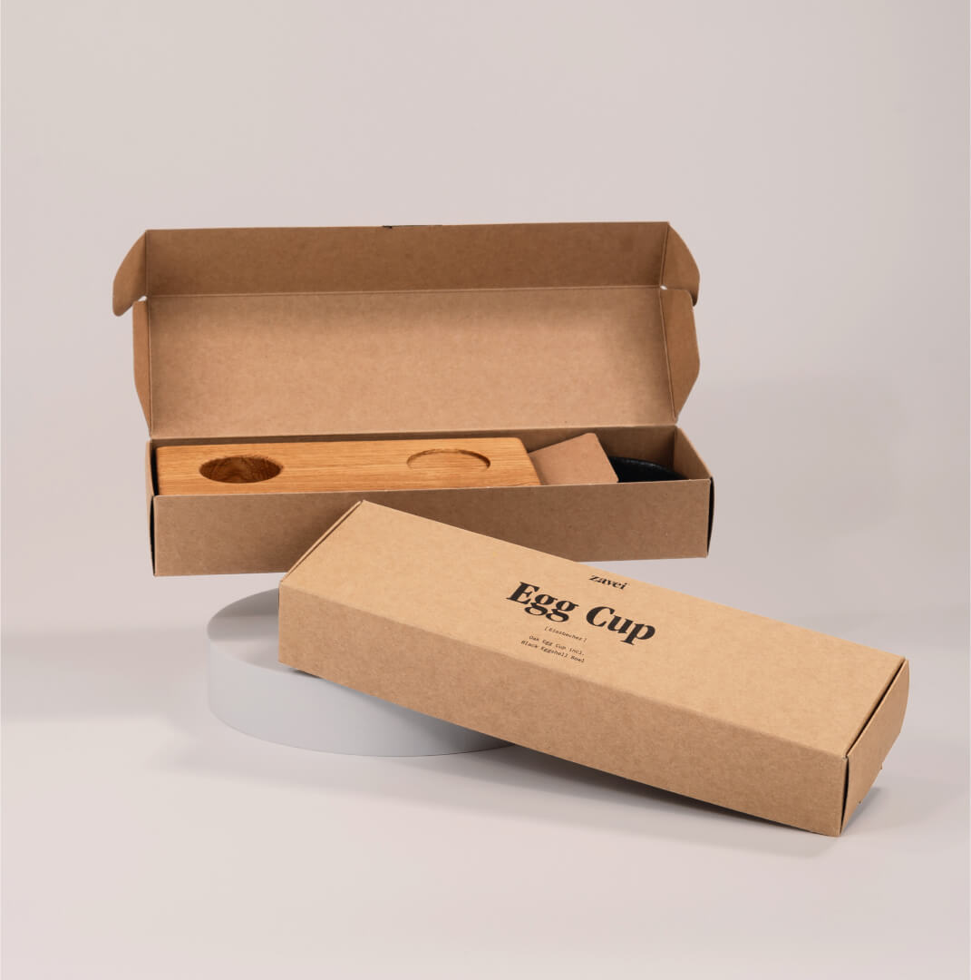 Krempelverpackung aus Pappe mit Staublaschen 167 x 84 x 32.5 mm, individuell bedruckt