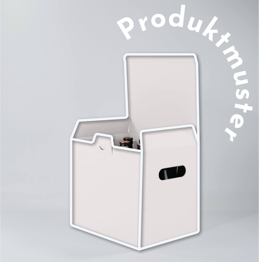 Produktmuster 12er Karton Bierkasten für 0,5 Liter Euro- und 0,33 Liter Gourmet Flaschen