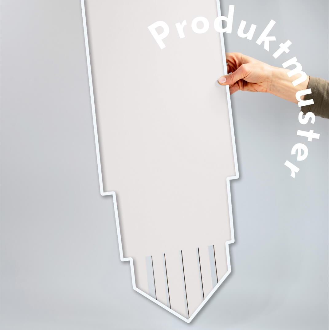 Produktmuster Kastenstecker aus Pappe