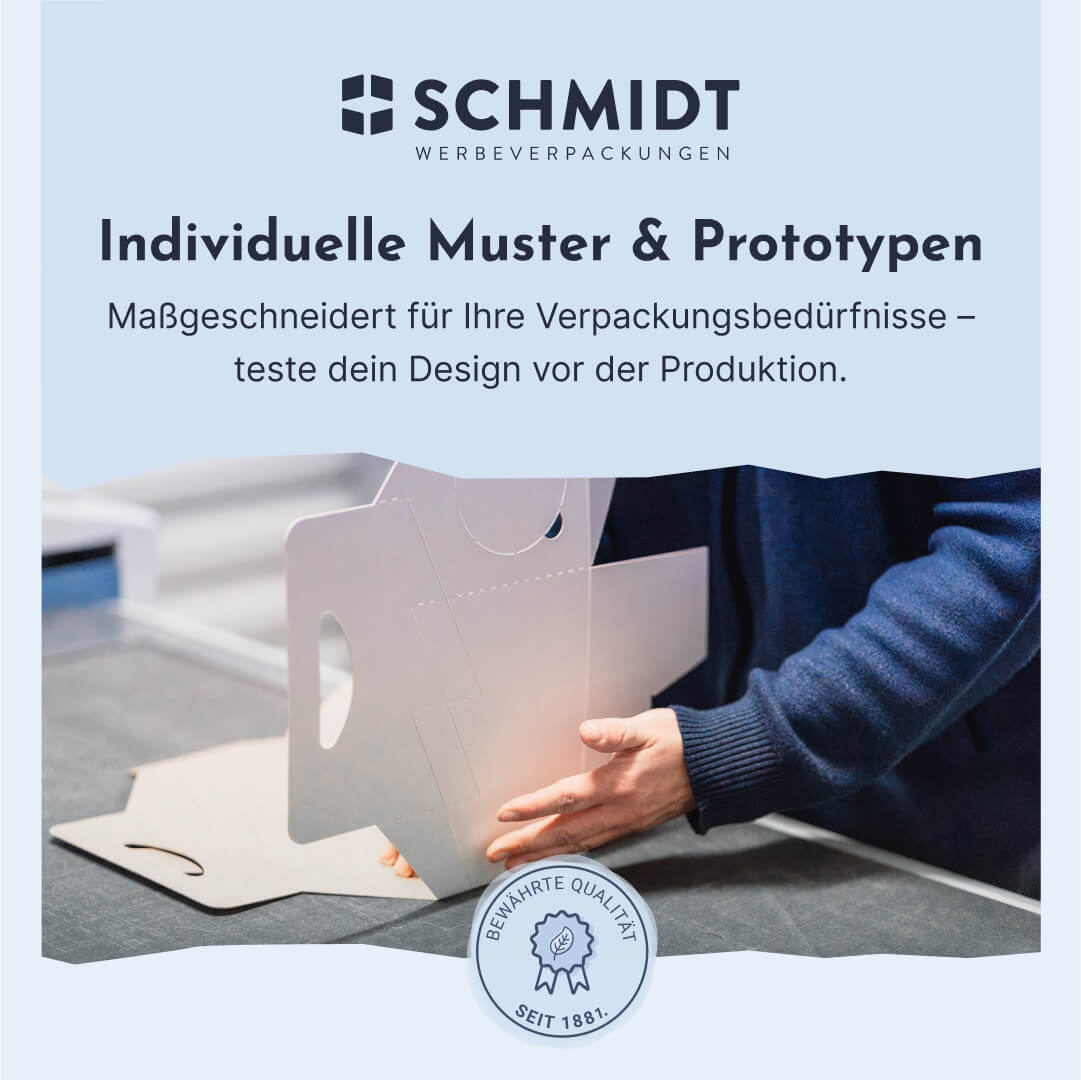 Produktmuster Kastenstecker aus Pappe