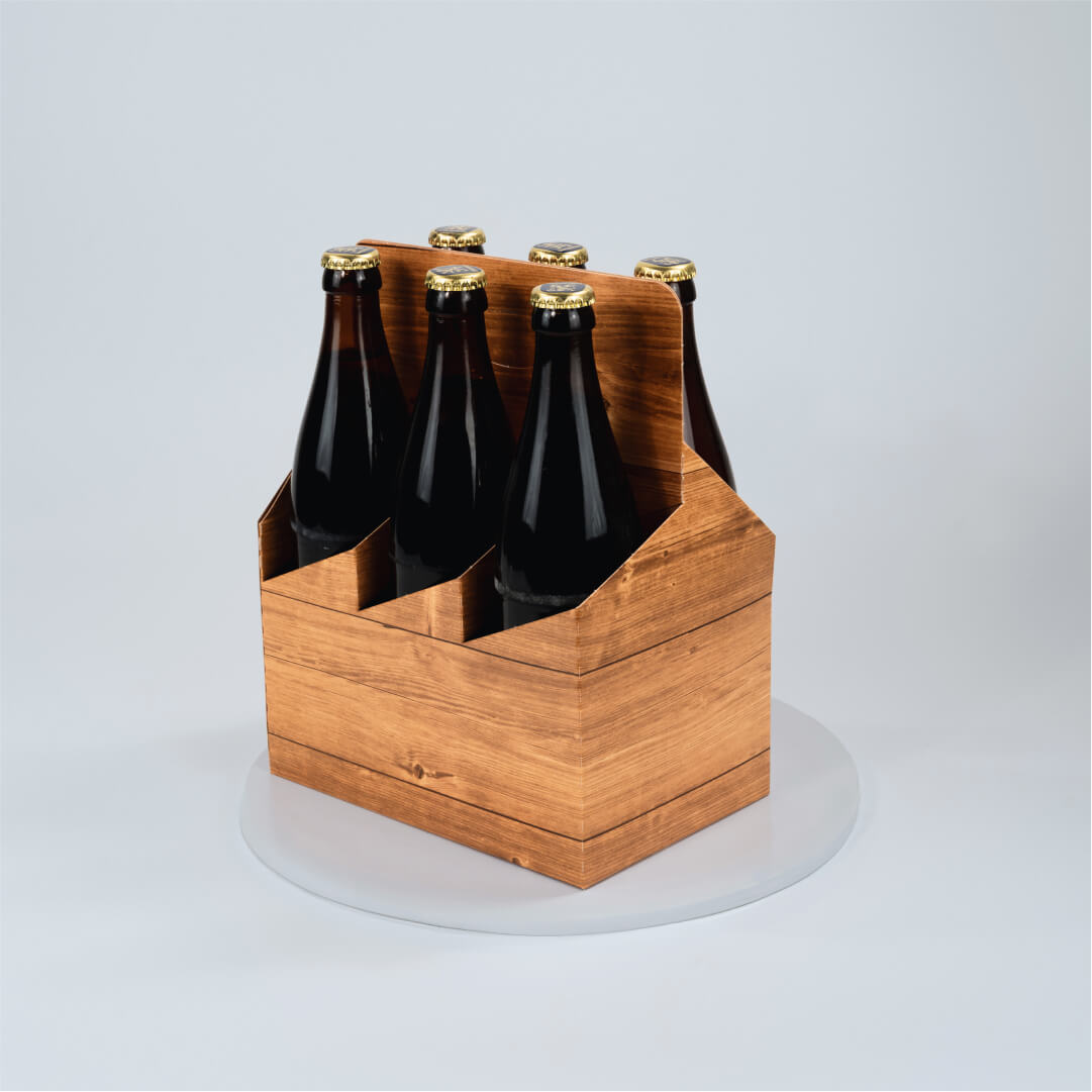 6er Flaschenträger aus Pappe für 0,5 Liter NRW Flaschen & Dosen, Stand