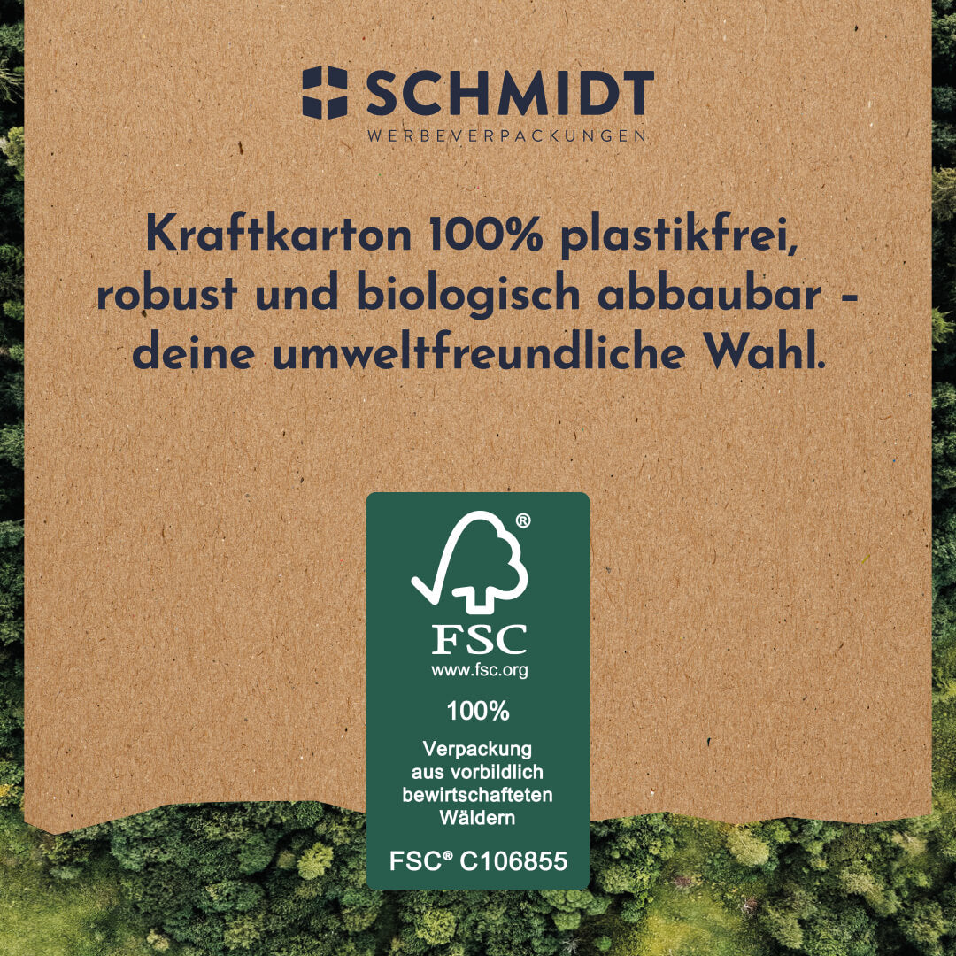 6er Flaschenträger aus Pappe für 0,33 Liter Longneck Flaschen & Dosen, Standard ohne Motiv