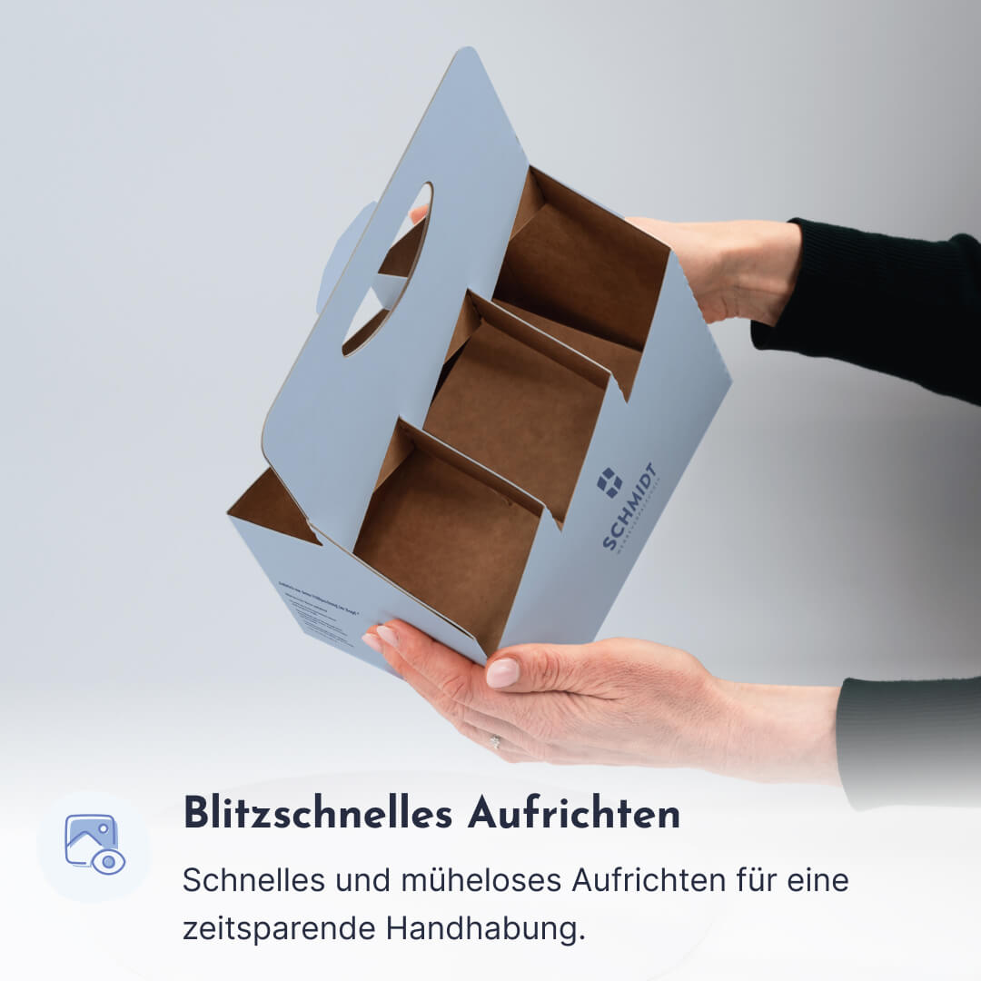 6er Flaschenträger aus Pappe für 0,5 Liter NRW Flaschen & Dosen, Standard mit Motiv