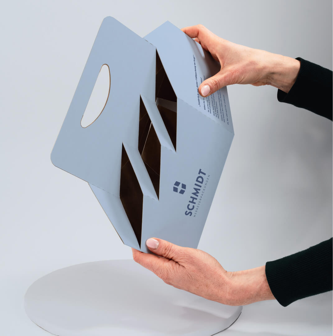 6er Flaschenträger aus Pappe für 0,5 Liter NRW Flaschen & Dosen, Standard mit Motiv